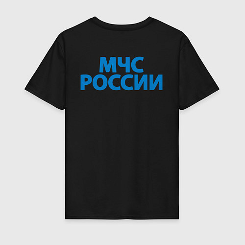 Мужская футболка МЧС России / Черный – фото 2