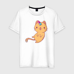 Мужская футболка Котик - Единорожик