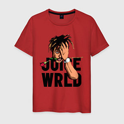 Футболка хлопковая мужская Juice WRLD, цвет: красный