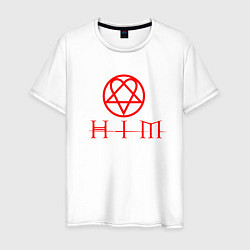 Мужская футболка HIM LOGO RED