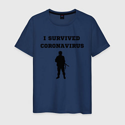 Мужская футболка Coronavirus Survivor