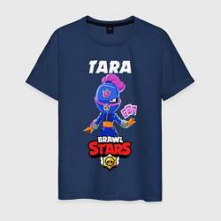 Футболка хлопковая мужская BRAWL STARS TARA, цвет: тёмно-синий