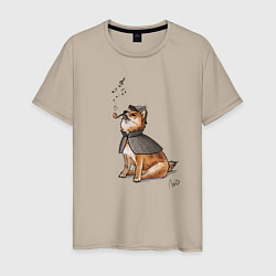 Мужская футболка Шерлокс холмс собака