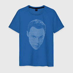 Футболка хлопковая мужская Sheldon Cooper цвета синий — фото 1