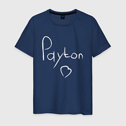 Футболка хлопковая мужская PAYTON LOVE, цвет: тёмно-синий