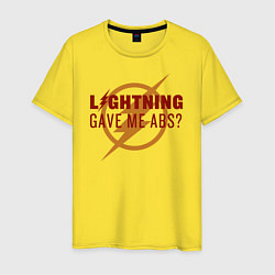 Мужская футболка Lightning Gave Me Abs?