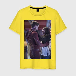 Футболка хлопковая мужская Barry & Iris, цвет: желтый