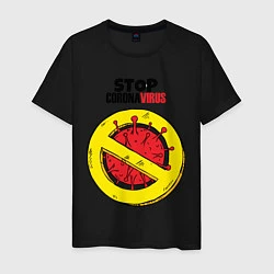 Мужская футболка Stop Coronavirus