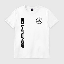 Футболка хлопковая мужская MERCEDES-BENZ AMG, цвет: белый
