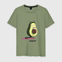 Мужская футболка Авокадо кот - авокот