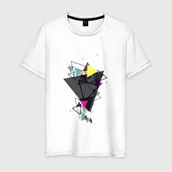 Мужская футболка Геометрия треугольники
