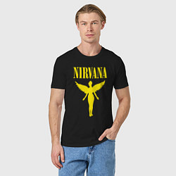 Футболка хлопковая мужская NIRVANA, цвет: черный — фото 2