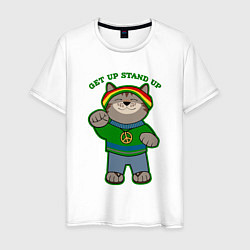 Мужская футболка Jamaica Cat
