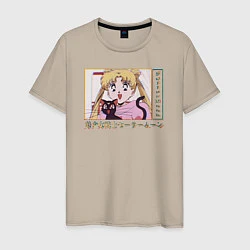 Мужская футболка Sailor Moon Usagi Tsukino Luna