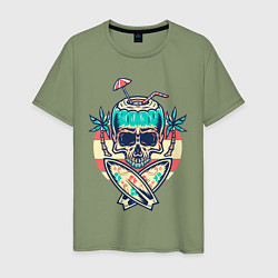 Мужская футболка Skull Summer
