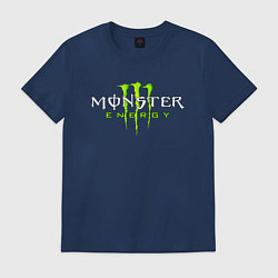 Футболка хлопковая мужская MONSTER ENERGY, цвет: тёмно-синий