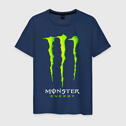 Футболка хлопковая мужская MONSTER ENERGY, цвет: тёмно-синий