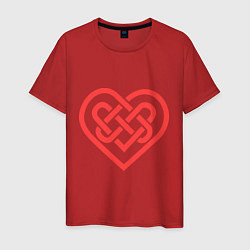 Мужская футболка Сердце: кельтский узел