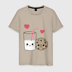 Мужская футболка Milk and Cookies Love