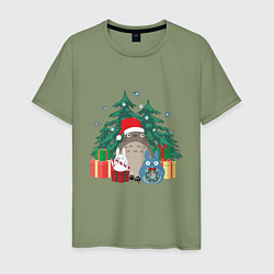 Мужская футболка New Year Totoro