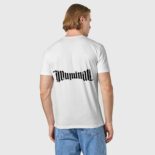 Мужская футболка Амбиграмма: Вода / Белый – фото 4