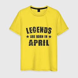 Мужская футболка Легенды рождаются в апреле