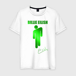 Мужская футболка Billie Eilish автограф