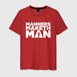 Мужская футболка Manners maketh man