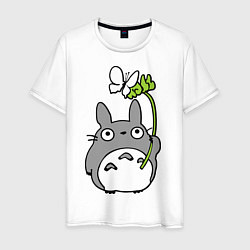 Мужская футболка Totoro и бабочка