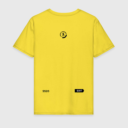 Мужская футболка Stationary Run / Желтый – фото 2