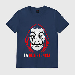 Футболка хлопковая мужская La Resistenicia, цвет: тёмно-синий