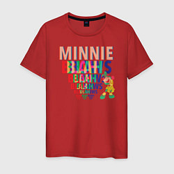 Футболка хлопковая мужская Minnie Blah Bows, цвет: красный