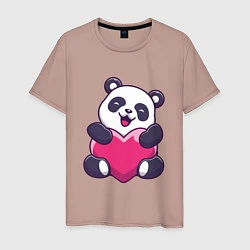 Мужская футболка Панда love