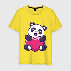 Мужская футболка Панда love