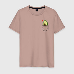 Мужская футболка Авокадо в кармане