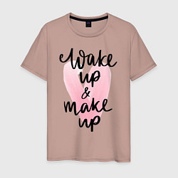 Мужская футболка Wake up & Make up