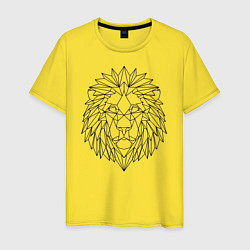 Мужская футболка Геометрический Лев