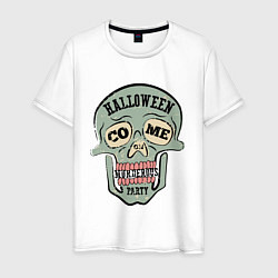 Мужская футболка Halloween Skull Retro