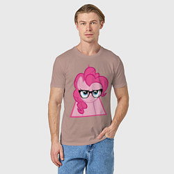 Футболка хлопковая мужская Pinky Pie hipster, цвет: пыльно-розовый — фото 2