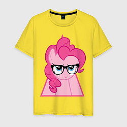 Футболка хлопковая мужская Pinky Pie hipster, цвет: желтый