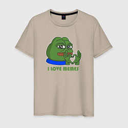 Мужская футболка Я люблю мемы!