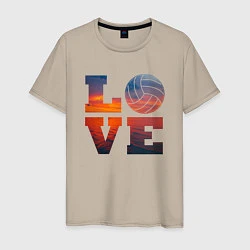 Мужская футболка LOVE Volleyball
