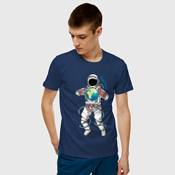 Футболка хлопковая мужская Elon Musk, цвет: тёмно-синий — фото 2