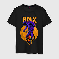 Мужская футболка BMX - moon - space