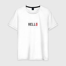 Футболка хлопковая мужская Hell Hello, цвет: белый