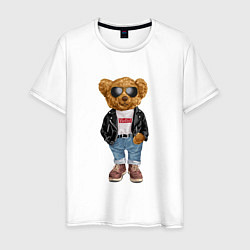 Мужская футболка Медведь плюшевый