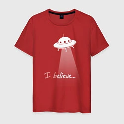 Мужская футболка I believe in UFO