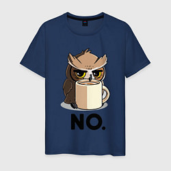 Мужская футболка Сова с кофе