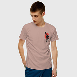Футболка хлопковая мужская Baymax, цвет: пыльно-розовый — фото 2