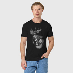 Футболка хлопковая мужская Hannibal, цвет: черный — фото 2